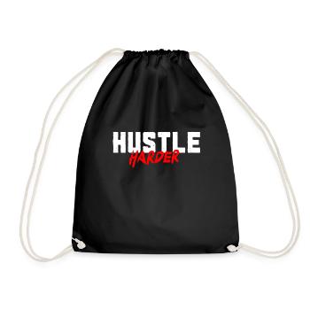 Motivation Hustle Gift - Drawstring Bag - black - Front