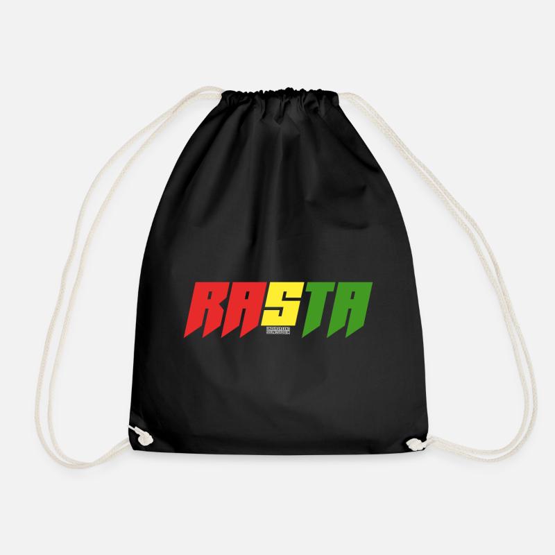 Rasta Farbblock Logo - Turnbeutel - Schwarz