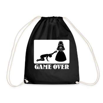 Game Over Wedding Statement - JGA Polterer drôle - Sac de sport léger - noir - Devant