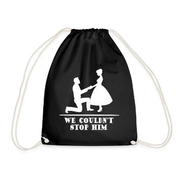 Enterrement de vie de jeune fille - Sac de sport léger - noir - Devant