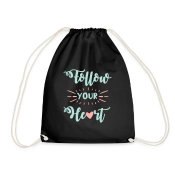 C’est le cœur qui suit le sort - Sac de sport léger - noir - Devant