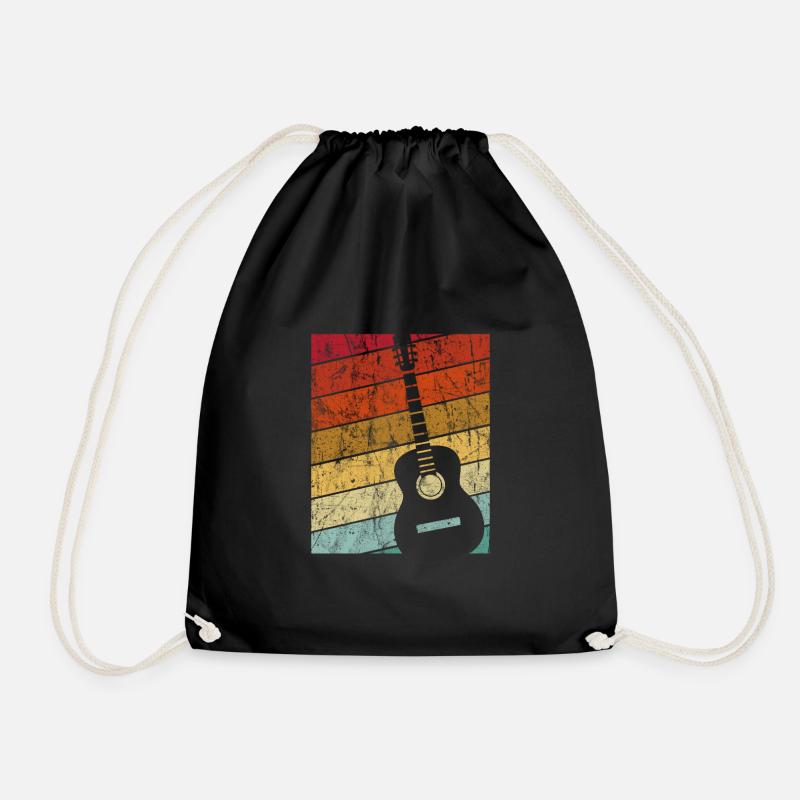 Gitarre - Turnbeutel - Schwarz