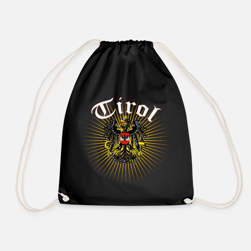 Tirol - Drawstring Bag - black
