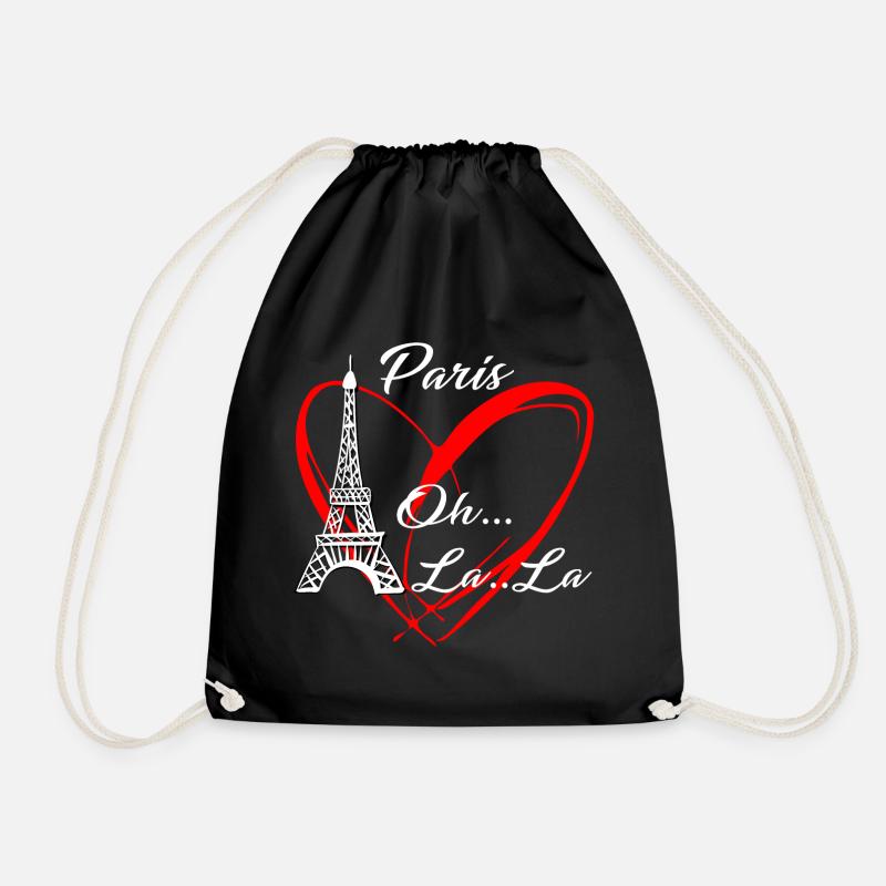 Paris Eiffelturm Ich liebe Paris Ooh La La - Turnbeutel - Schwarz