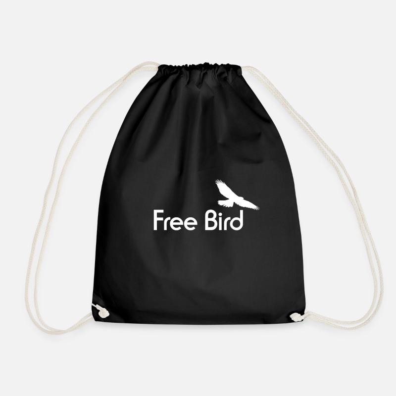 free bird - Turnbeutel - Schwarz