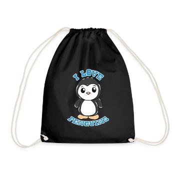 manchot - Sac de sport léger - noir - Devant