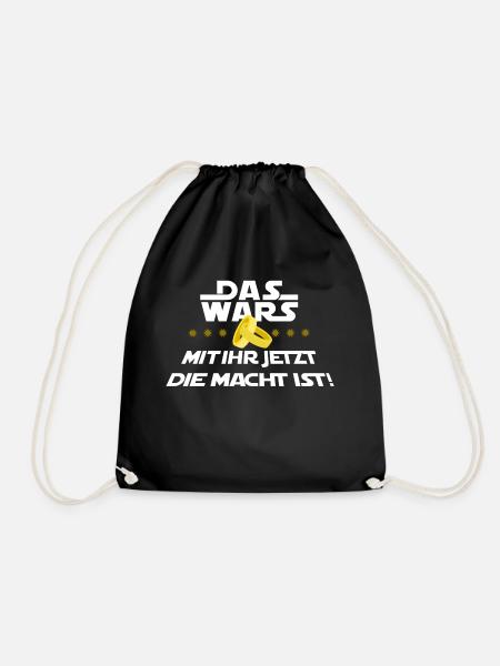 Das Wars Spruch Junggesellenabschied Polterabend - Turnbeutel - Schwarz