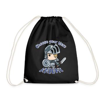 Knight - Drawstring Bag - black - Front