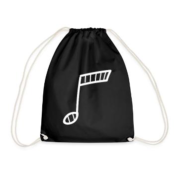 Note de musique Musicien Musicien Music School club - Sac de sport léger - noir - Devant