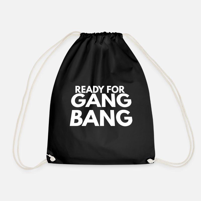 ready for gang bang - Turnbeutel - Schwarz