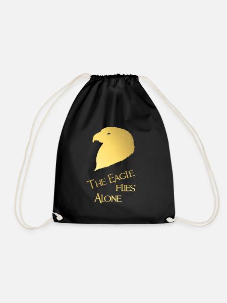 The Eagle flies Alone - Turnbeutel - Schwarz