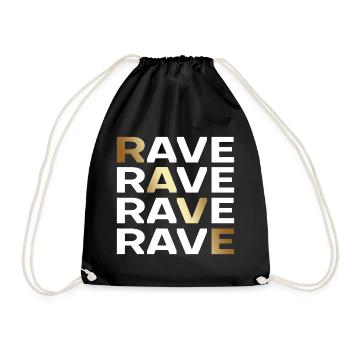 RAVE TECHNO RAVER - Sac de sport léger - noir - Devant