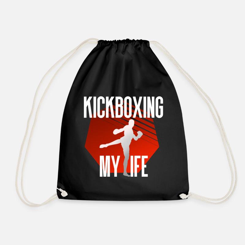 Kickboxing Kickboxen - Turnbeutel - Schwarz