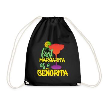Alcohol hen party - Drawstring Bag - black - Front
