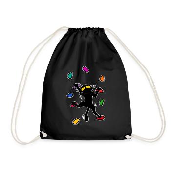 Boulder chat chat escalade escalade Escalade Drôle - Sac de sport léger - noir - Devant