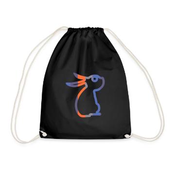 Hare - Drawstring Bag - black - Front