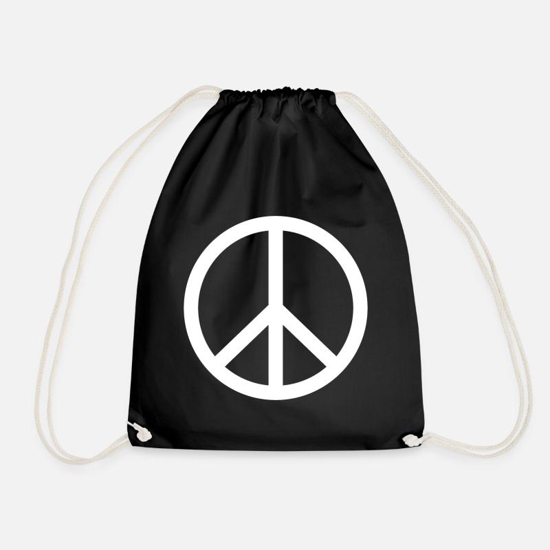 Signe de la paix tout simplement classique - Sac de sport léger - noir