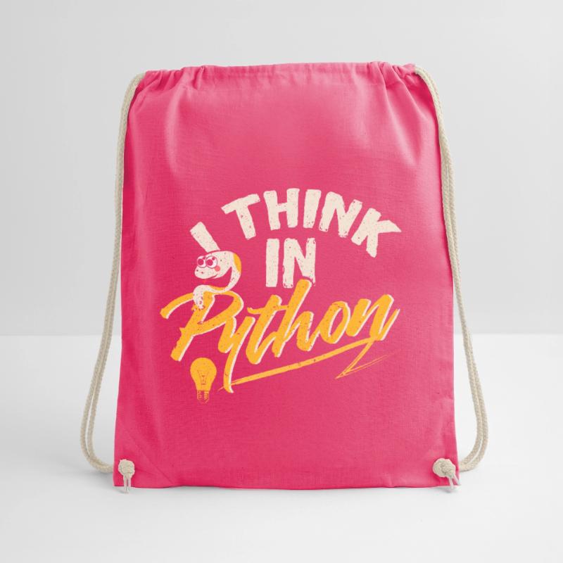 Python Programmierer Turnbeutel