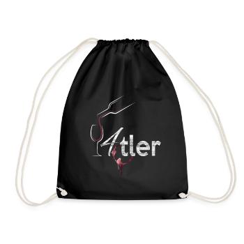 Weinviertel pride – enjoyment and tradition combined - Drawstring Bag - black - Front