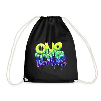 un amour de graffiti - Sac de sport léger - noir - Devant