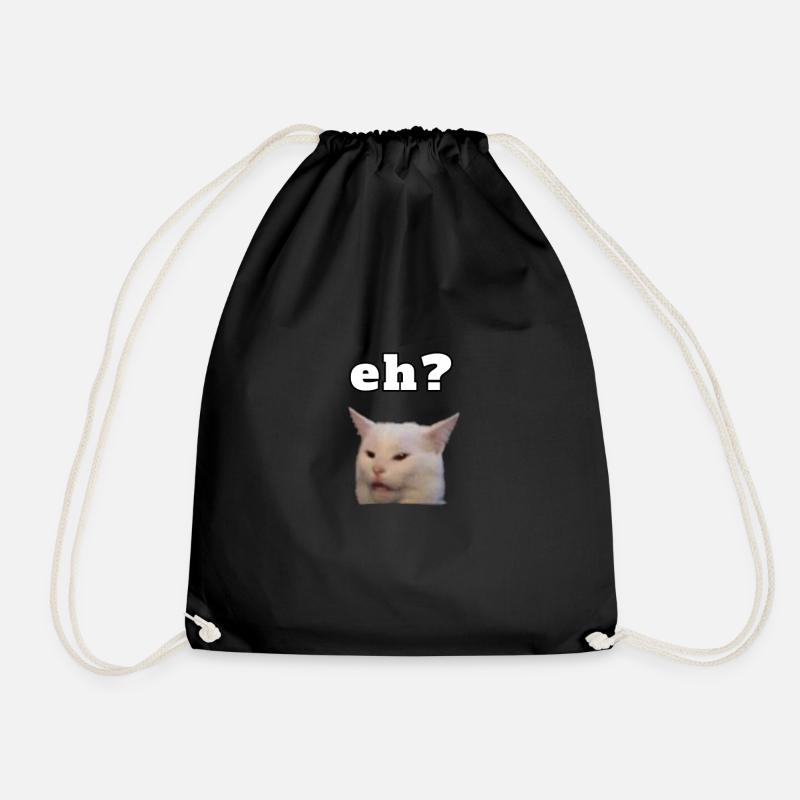Smudge the Cat - Dinner Cat Meme - Turnbeutel - Schwarz