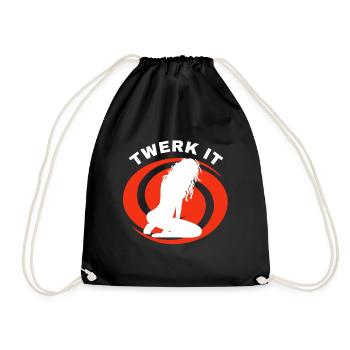 Twerk it - Sac de sport léger - noir - Devant