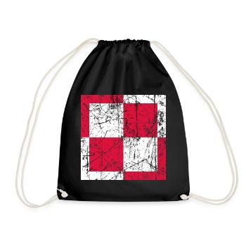 Fliegerabzeichen Polen air force roundel Poland - Drawstring Bag - black - Front