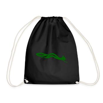 squirrel - Drawstring Bag - black - Front