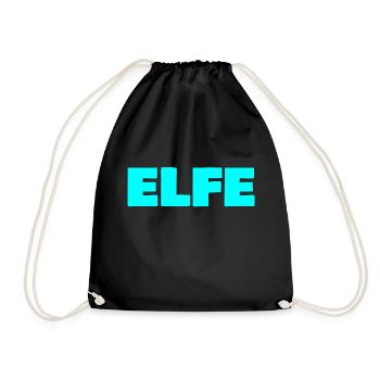Elfe - Turnbeutel - Schwarz - Vorne