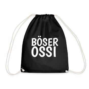 Böser Ossi - Turnbeutel - Schwarz - Vorne