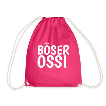 Böser Ossi - Turnbeutel - Fuchsia - Vorne