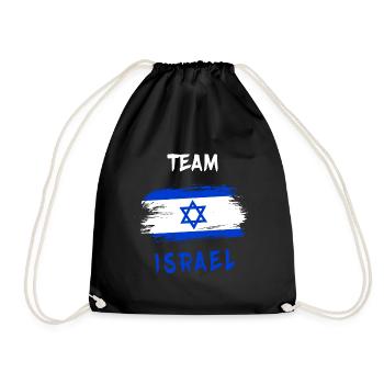 Équipe Israël / Drapeau - Sac de sport léger - noir - Devant