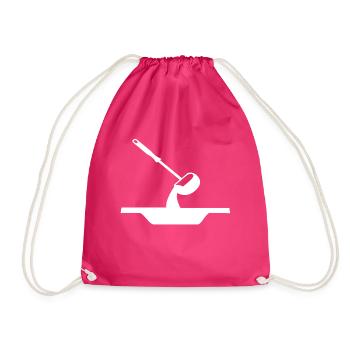 Suppe Suppenlöffel - Turnbeutel - Fuchsia - Vorne