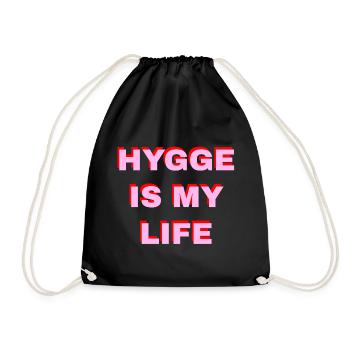 Hygge Is My Life - Turnbeutel - Schwarz - Vorne