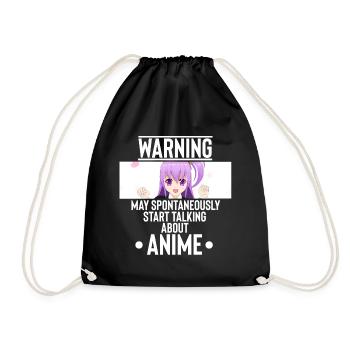 Anime - Drawstring Bag - black - Front