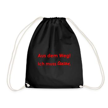 Tanzen - Turnbeutel - Schwarz - Vorne