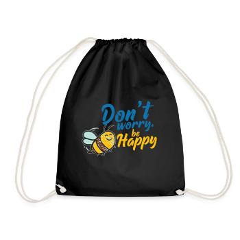Ne t'en fais pas Be Happy Bee - Sac de sport léger - noir - Devant
