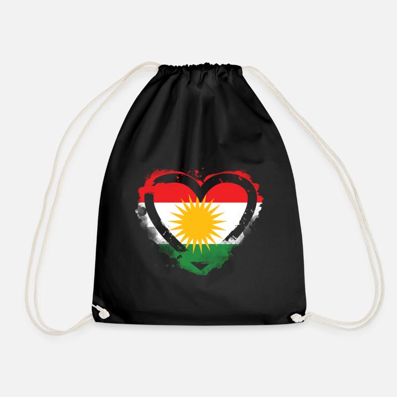 Kurden Kurdistan - Turnbeutel - Schwarz