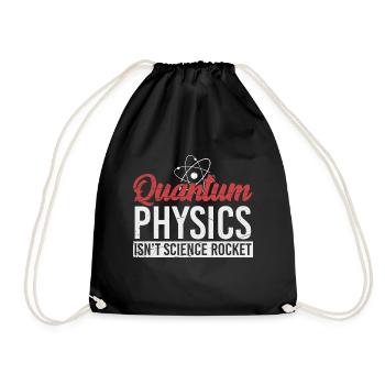 Quantum Physics - Physics - Science - Drawstring Bag - black - Front