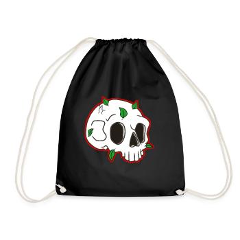 Conception de crâne - Sac de sport léger - noir - Devant