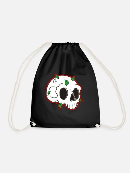 Totenkopf Design - Turnbeutel - Schwarz
