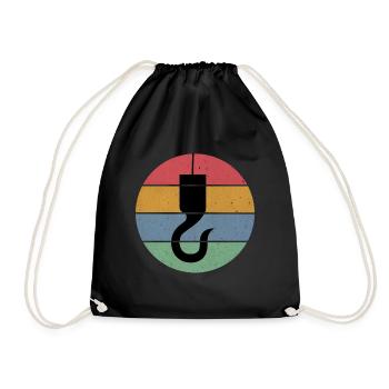 Opérateur de grue à crochet - Sac de sport léger - noir - Devant