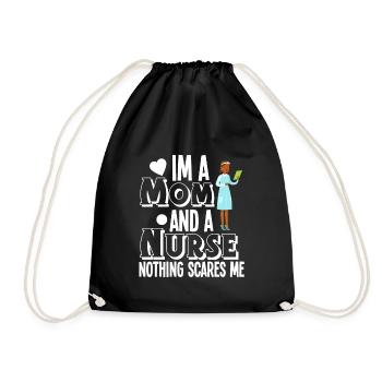 Nurse Nurse Mama Mom Mother - Drawstring Bag - black - Front