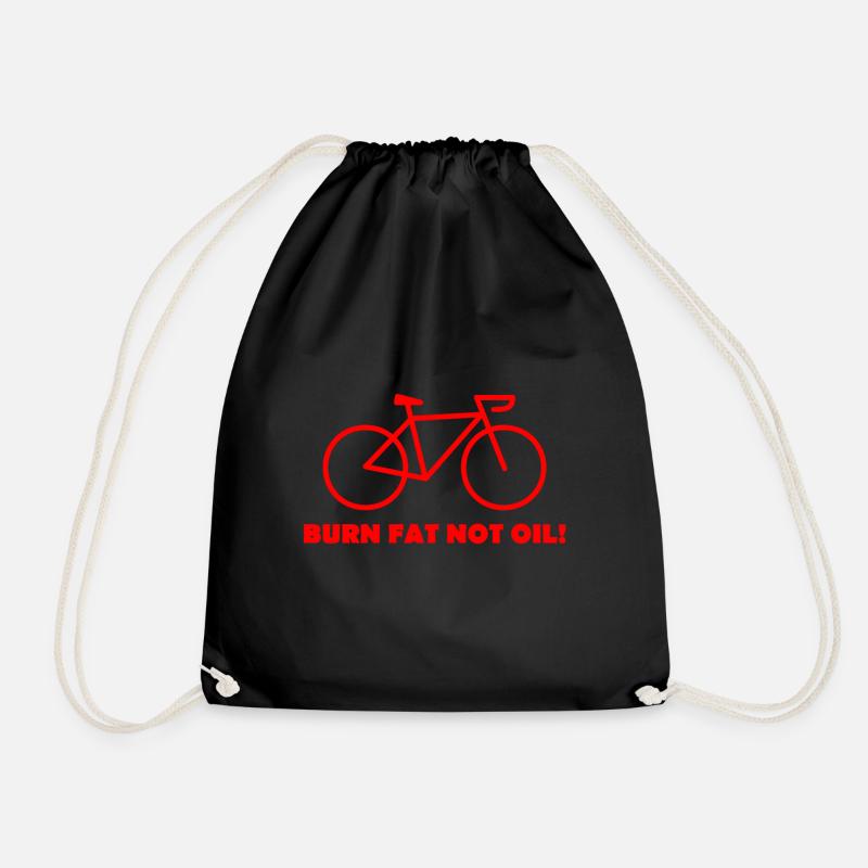 BURN FAT NOT OIL! - Turnbeutel - Schwarz