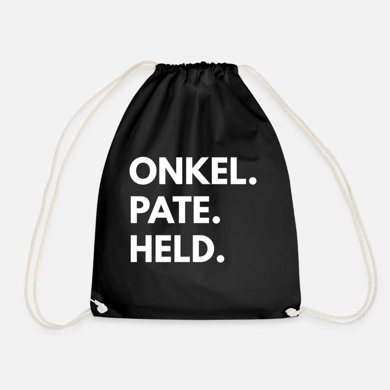 ONKEL PATE HELD - Turnbeutel - Schwarz