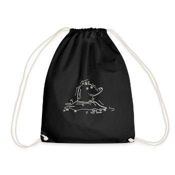 Mole en sucré. - Sac de sport léger - noir - Devant