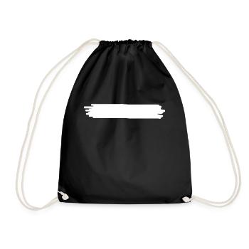 Cadeau de décoration décorative tache blanche - Sac de sport léger - noir - Devant