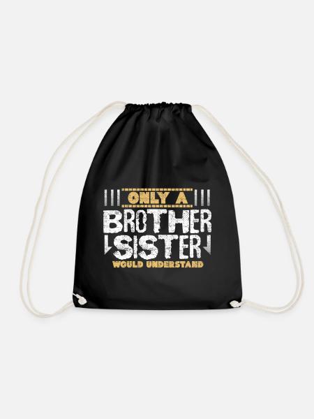 Idée cadeau frère soeur frère - Sac de sport léger - noir