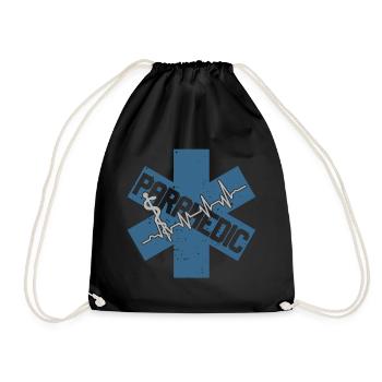 Emergency Paramedic Paramedic Ambulance Service - Drawstring Bag - black - Front