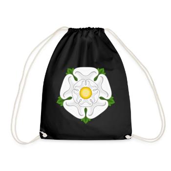 White Rose of York Yorkshire - Drawstring Bag - black - Front